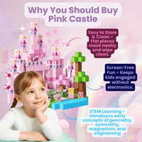 Magnetic Craft™ The Pink Castle 100 PCS