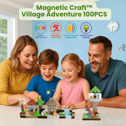 Magnetic Craft™ Village Adventure 100 PCS