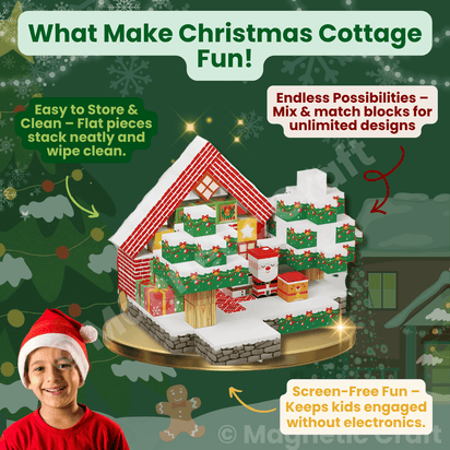Magnetic Craft™ Christmas Cottage 300 PCS