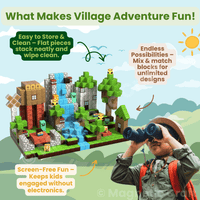 Magnetic Craft™ Village Adventure 100 PCS