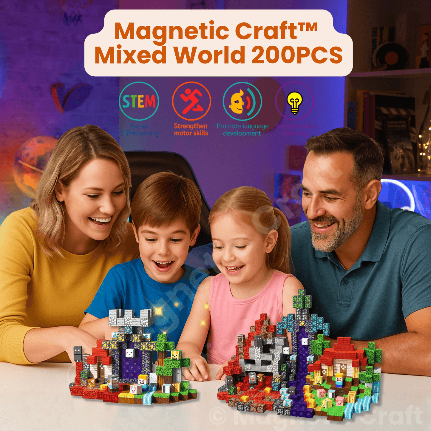 Magnetic Craft™ Mixed World 200 PCS