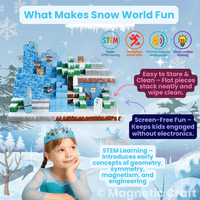 Magnetic Craft™ Snow World 100 PCS