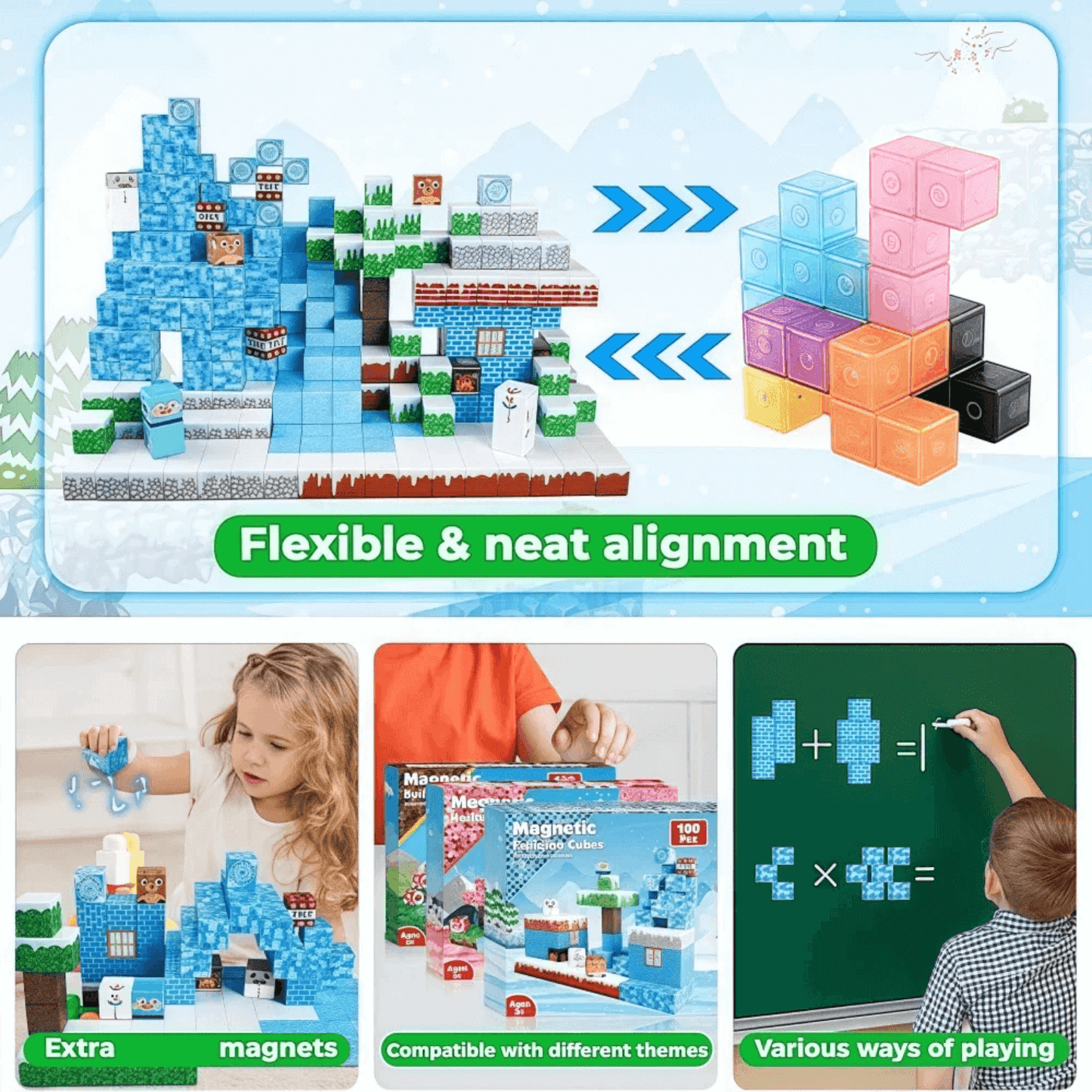 Magnetic Craft™ Frozen World 100 PCS