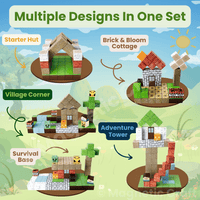 Magnetic Craft™ Village Adventure 100 PCS