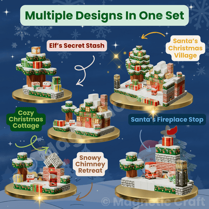 Magnetic Craft™ Christmas Cottage 300 PCS