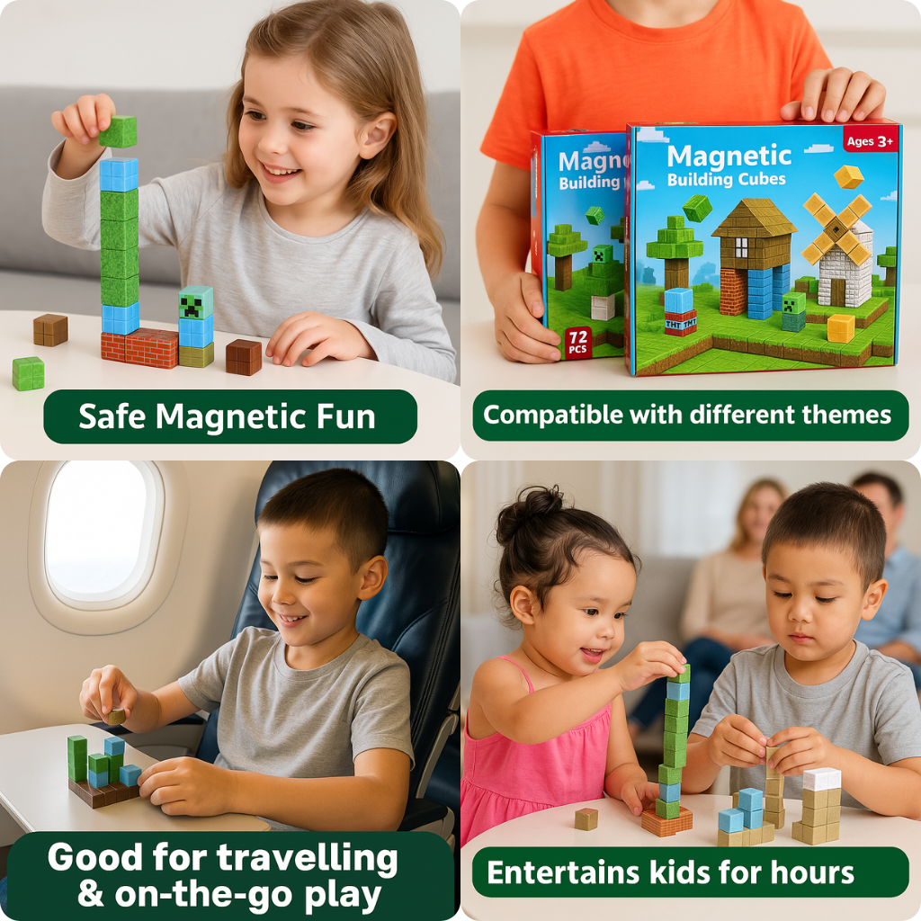 Magnetic Craft™ Village Adventure 100 PCS