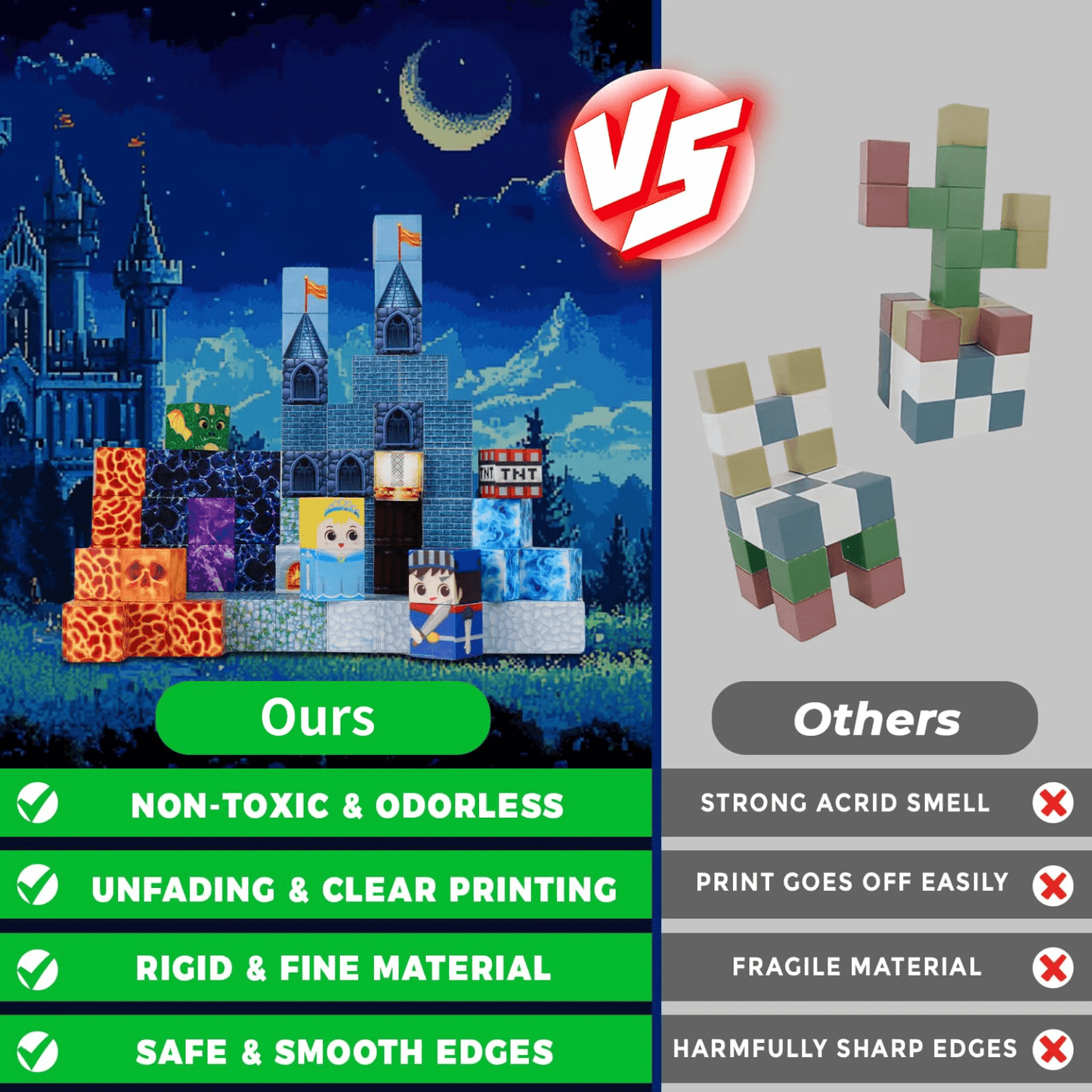 Magnetic Craft™ Blue Castle 100 PCS