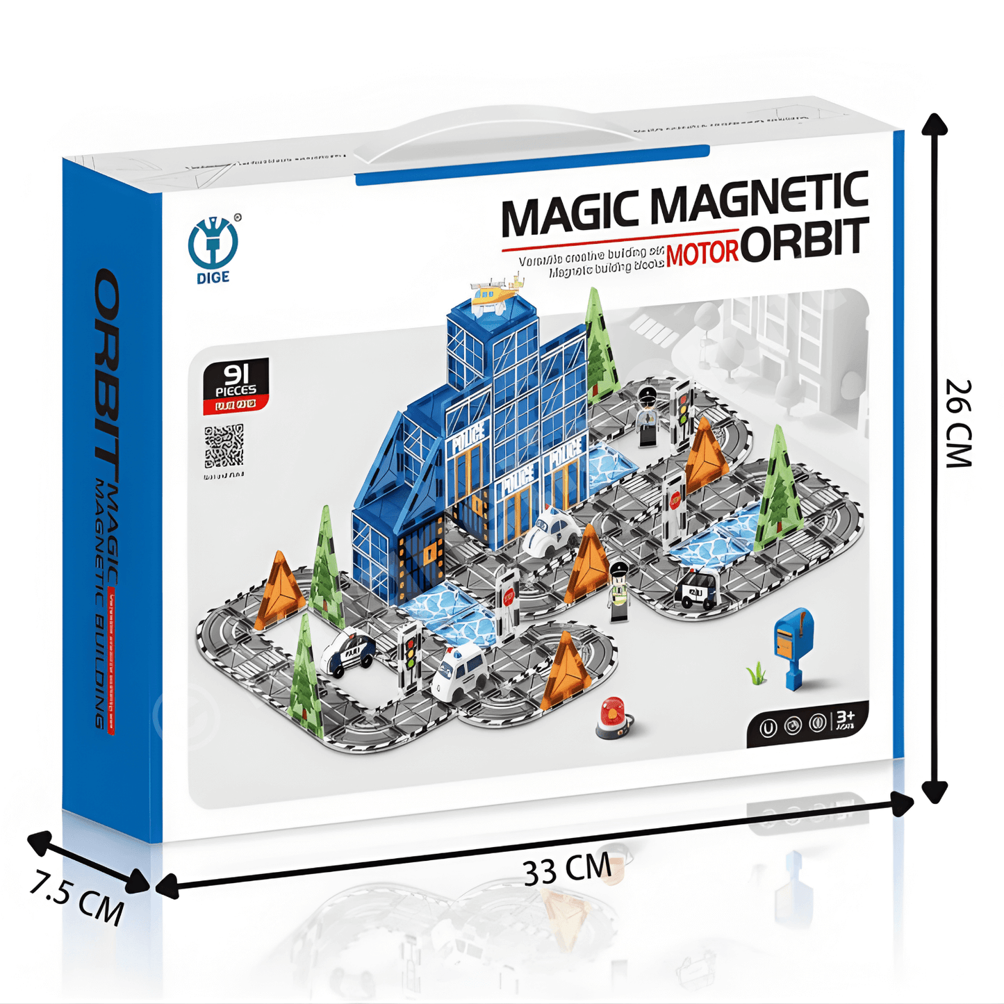 Police Station Magnetic Tiles