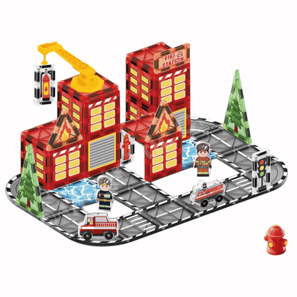 The Braves & Builders Bundle Magnetic Tiles