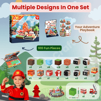 Magnetic Craft™ Fire Station World 100 PCS