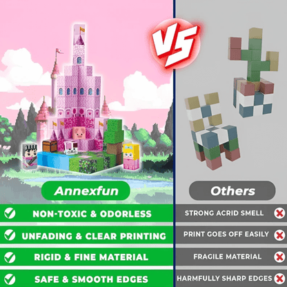 Magnetic Craft™ Pink Castle 100 PCS