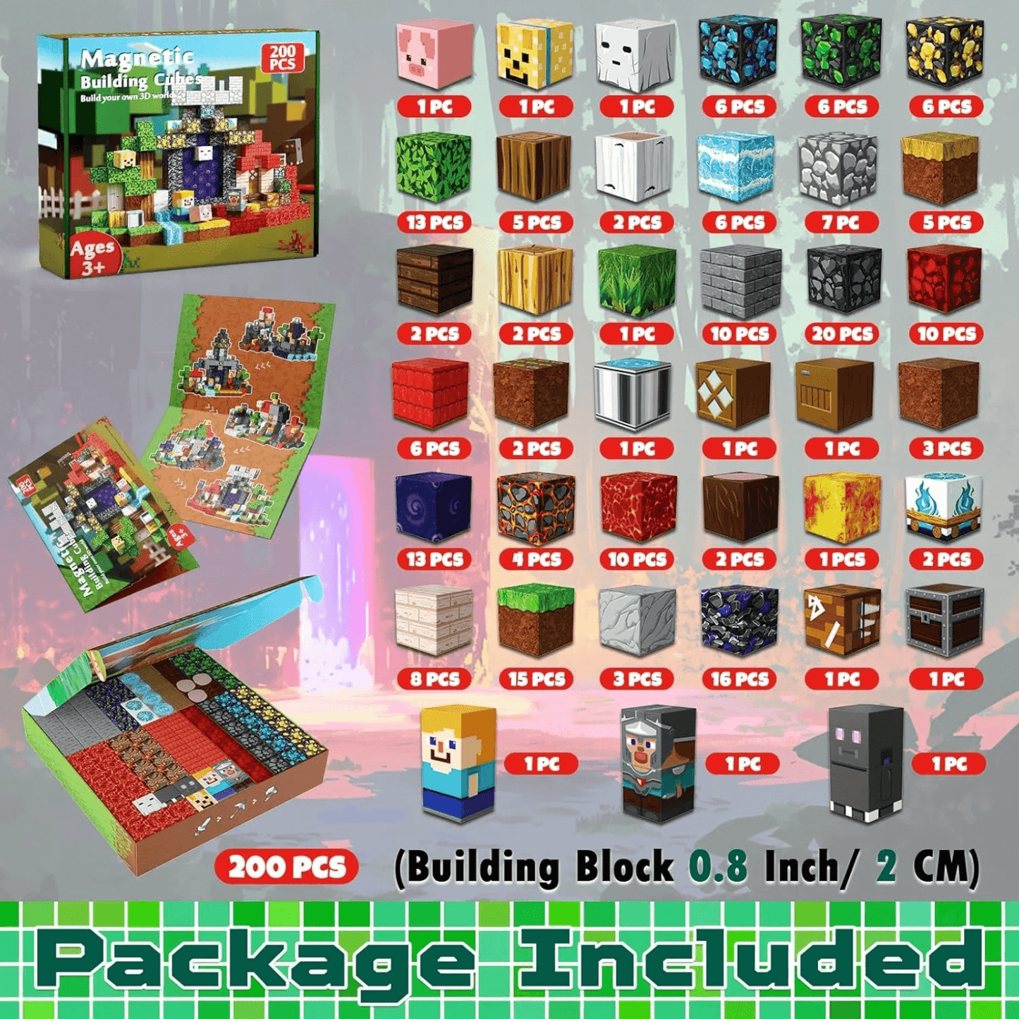 Magnetic Craft™ Mixed World 200 PCS