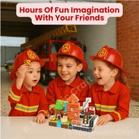 Magnetic Craft™ Fire Station World 100 PCS