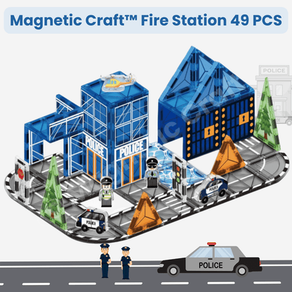 Police Station Magnetic Tiles