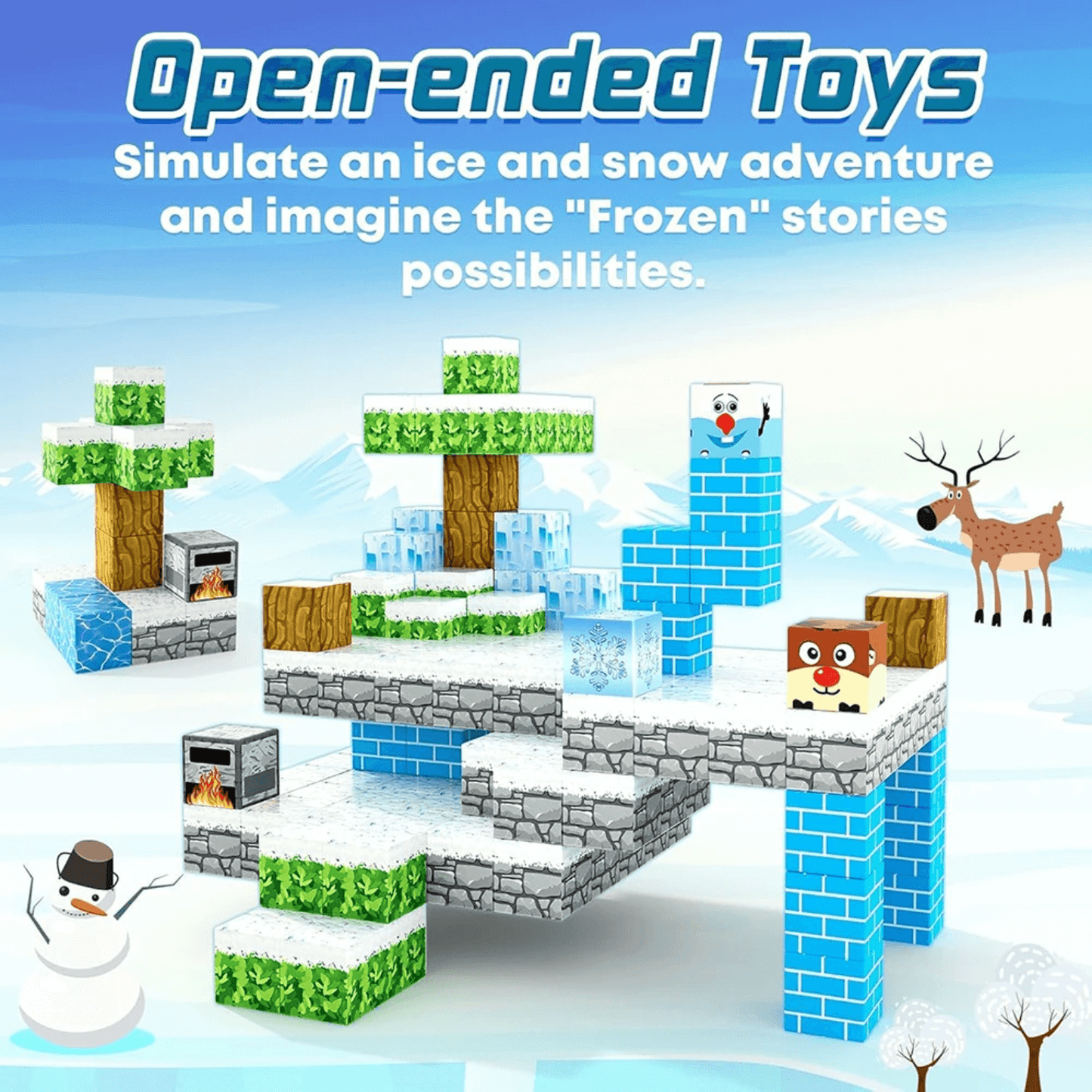 Magnetic Craft™ Snow World 100 PCS