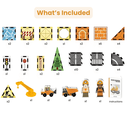 Construction World Magnetic Tiles