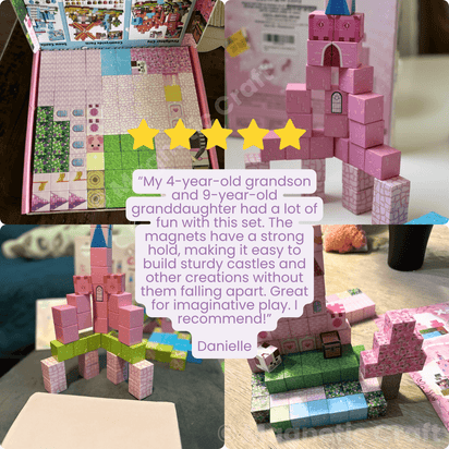 Magnetic Craft™ The Pink Castle 100 PCS
