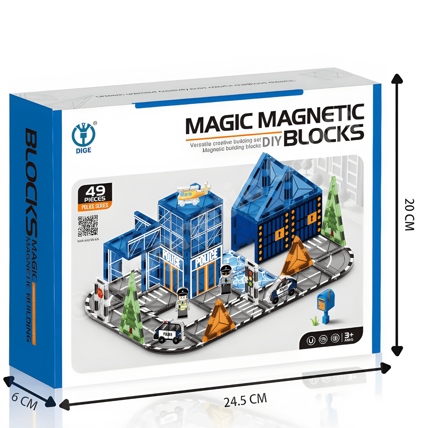 Police Station Magnetic Tiles