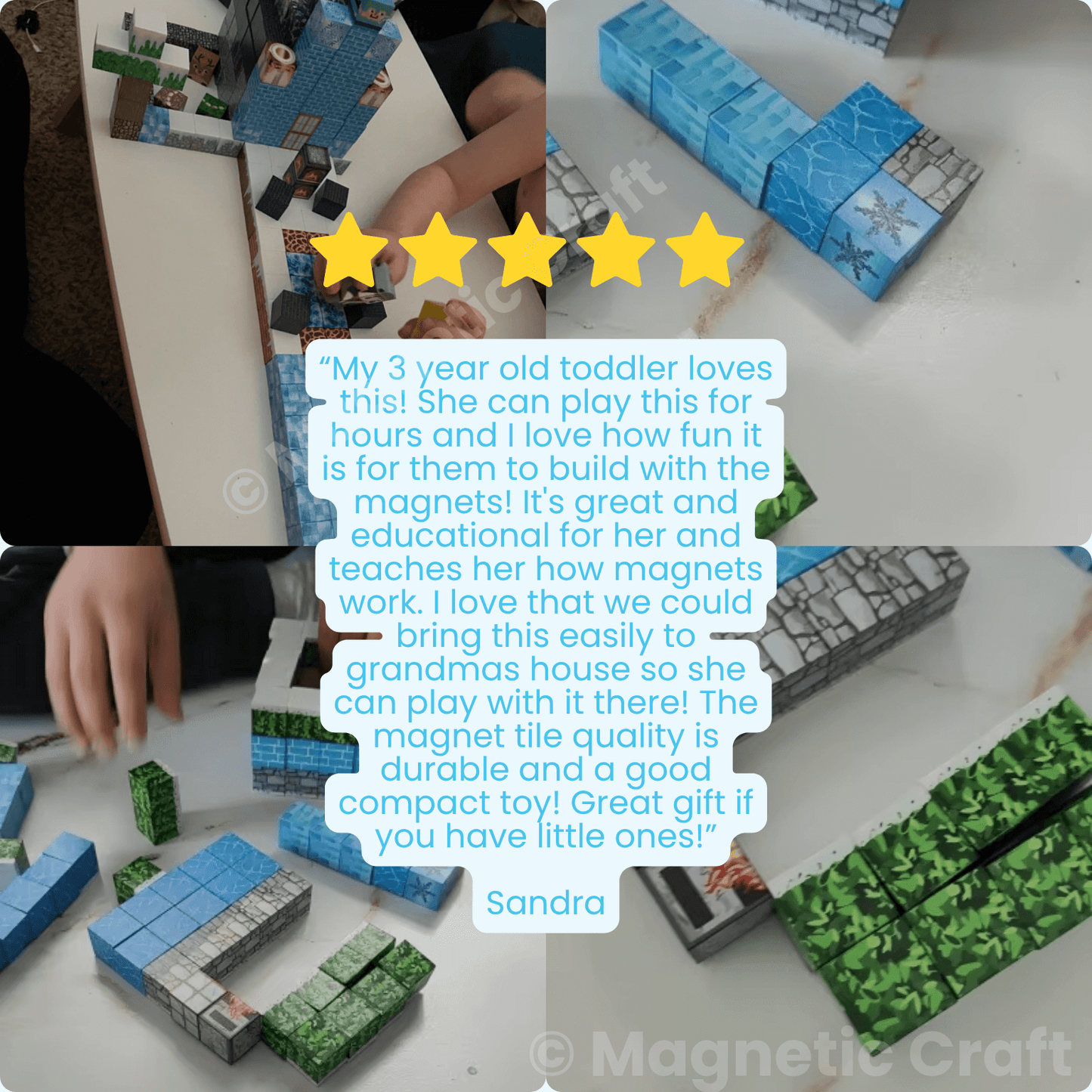 Magnetic Craft™ Snow World 100 PCS