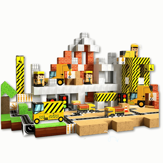 Magnetic Craft™ Construction World 100 PCS