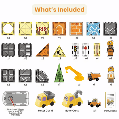 Construction World Magnetic Tiles