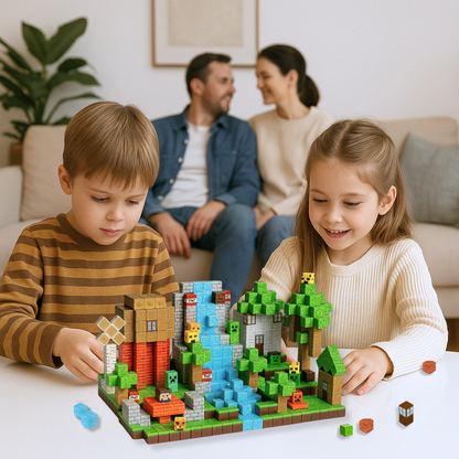 Magnetic Craft™ Village Adventure 100 PCS