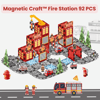 Fire Station Magnetic Tiles