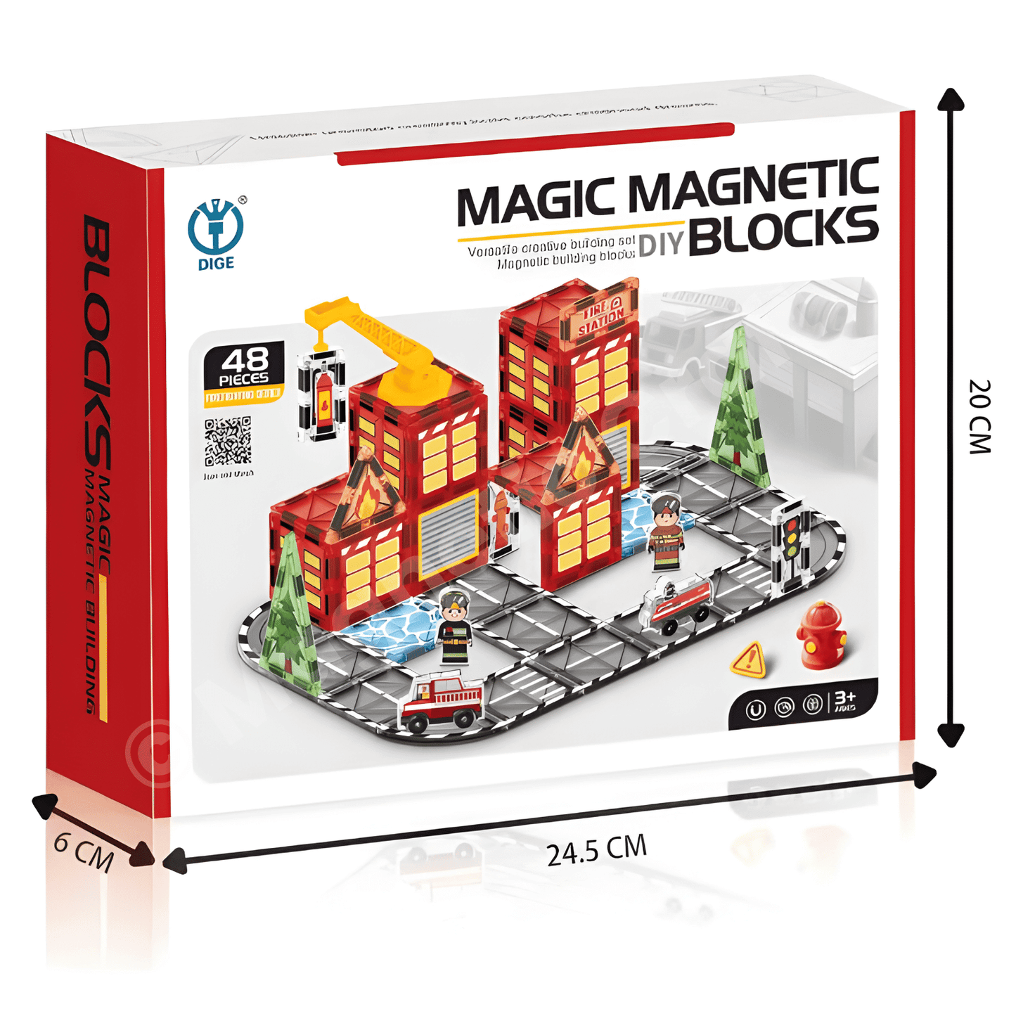 The Braves & Builders Bundle Magnetic Tiles