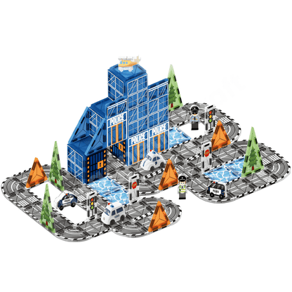 Police Station Magnetic Tiles