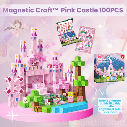 Magnetic Craft™ The Pink Castle 100 PCS