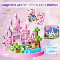 Magnetic Craft™ The Pink Castle 100 PCS
