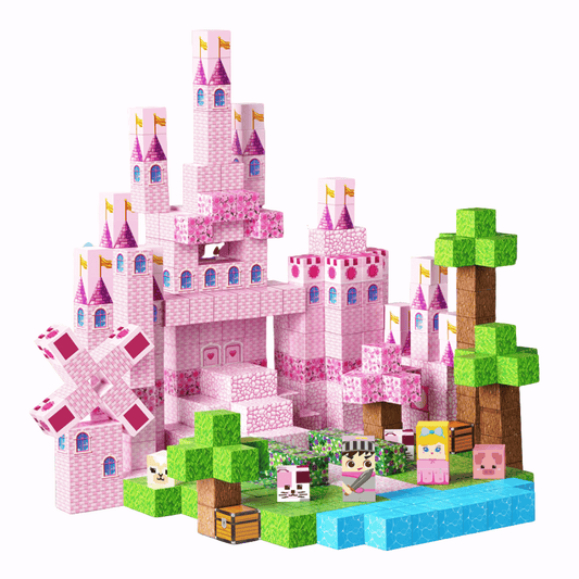 Magnetic Craft™ The Pink Castle 100 PCS