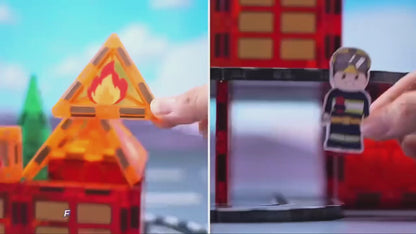 Fire Station Magnetic Tiles