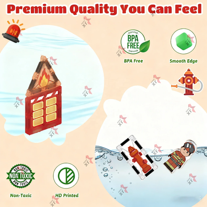 Fire Station Magnetic Tiles