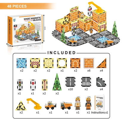 Construction World Magnetic Tiles